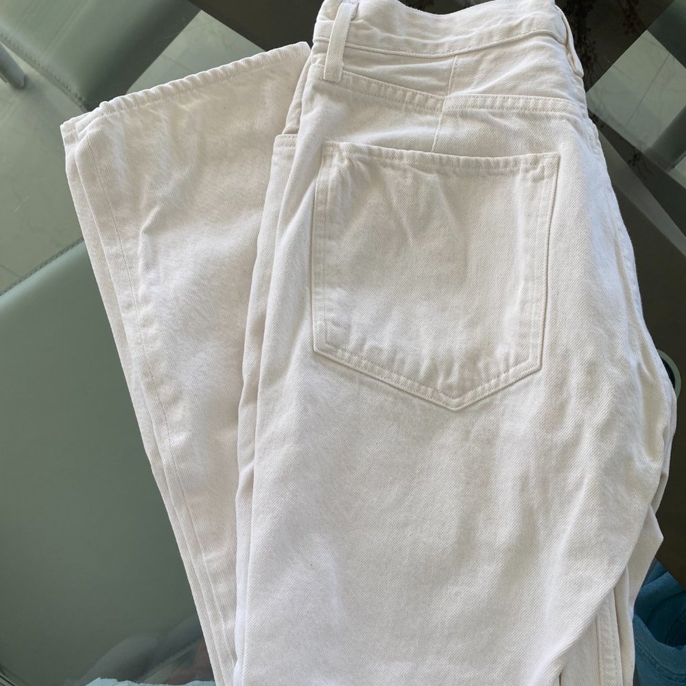 AGOLDE Remy High Rise Straight, Off White - Picture 2 of 4